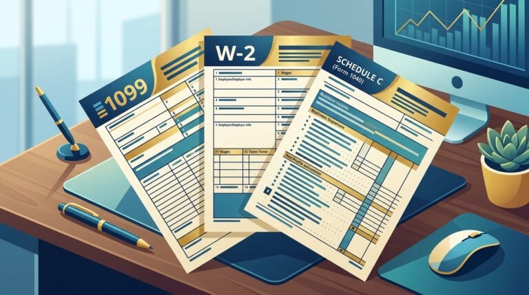 What Is Form W 2, Form 1099, and Schedule C and How They Relate to Your Taxes